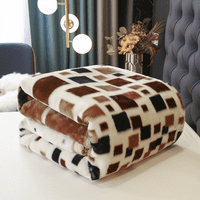 Rush Luxury Flannel Fleece debeli krevet Pokrivač puna mekana plišana baršunasta pokrivačica shams teška