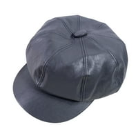 Panels Newsboy Caps kožni topli šešir za žene Man Fashion