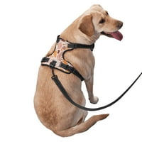 BOHO CHIC Plebeni uzorak uzorak kabelskog snopa, podesivi reflektivni kabelski svežanj za kućne ljubimce sa povodcem za pse
