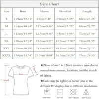 Ženski vrhovi ženske modne ležerne temperature V-izrez Labavi nepravilni geometrijski print majica kratkih