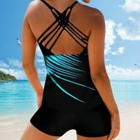 Tking Fashion Women kupaći kupaći kostimi plus veličina Ispis SwimjupMaitni kupaći kostim od plaža pokrivače kupaće kostim za kupanje za žene Plavo 2xL