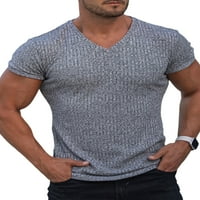 Bomotoo Muška vlaga Wicking Ljetni vrhovi Stretch Comfy majica Sport Modna bluza s kratkim rukavima