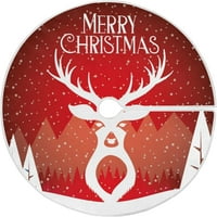 Merry Božićna kartica Xmas božićna stablo suknje za štand za odmor za zabavu Zatvoreni na otvorenom
