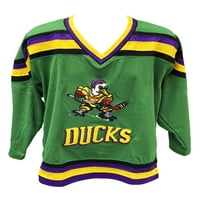 Moćne patke logotip hokejaški dres izvezeni kostim moćni ledeni bez leđa