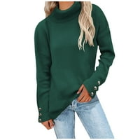 Turtleneck džemperi za žene jesen zimske dugih rukava pletene pulover Duks casual labavo jedrilice s