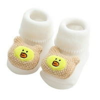 Baby Bonnet 6-mjeseci Toddler Baby Girls Boys 3D Slatke crtane životinje Antiklizni čarapi Papuče