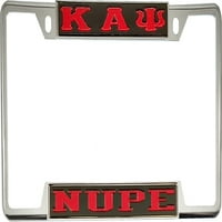Kappa Alpha Psi NuPe Rekusni okvir za licencu [Decal Vidrible Frame - Crni crveni - auto kamion]