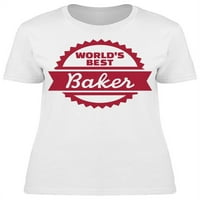 Najbolji svjetski baker amblem majica - MIMage by Shutterstock, ženska 3x-velika