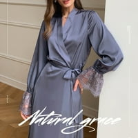 Plus veličina Ženska rublja Ljeto Tanak saten ledeni svileni pidžami čipka u šivanju francuskog elegantnog