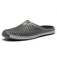 Daeful unise plažni papučići ljetni papuče za klopove bez leđa Sandale hodajući neklizajući lagani šupljini slajdovi sivi 8