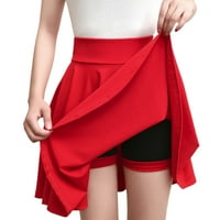 Wendunide suknje za žene Žene Modni visoki struk Čvrsta mini olovka Slim kratka suknja crvena
