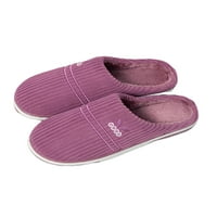 Unizirane pliste papuče s kliznim na toplim cipelama Fuzzy Sliper Ženske neklizne cipele za kućne cipele