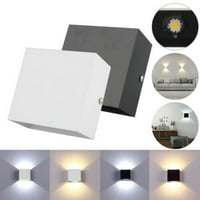 Moderna COB LED zidna svijetla niz kocku unutarnja vanjska Sconce rasvjetna lampica svjetla, crna i hladna svjetlost