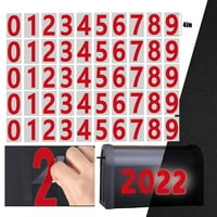 Wozhidaoke naljepnice Zidni dekor Mailbo brojevi za vanjske set 0- Reflektirajuće brojeve naljepnice