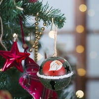 Wiueurtly Door Halgings Božićni bell ukras sa zvjezdanim rezovim zvonom snjegovića uzorak božićne praznične