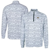 Muški rezač i Buck Carcoal Missouri Tigers Alumni logo Traverse Camo Print Stretch Quarter-zip pulover