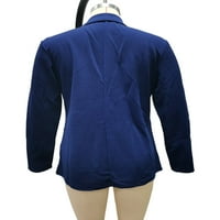 Luxplum dame blezer rever vrat poslovne jakne s dugim rukavima kardigan jakna modna odjeća radna bluže
