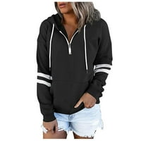 KETYYH-CHN ŽENS ZIP UP HOODIE ZIP UP UP UP PUTOVANJE LONG HOODIE JAKET Tunička dukserica Ležerne duge