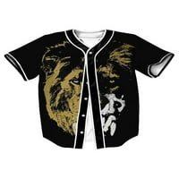 Rejlun Muške bejzbol košulje dolje Majica Majica Kratki rukav dres, Regular Fit Bluza Comfy Odmor TEE Style-d 4xl