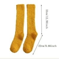 Jesen odjeća za žene Žene Nejasne čarape Zimske koralne čarape Srednja slatka kućna čarapa TAKNA GREY + jedna veličina