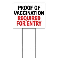 Dokaz o vakcinaciji potreban za ulazno dvorište, uključuje metalni stup udio