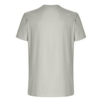 Muške majice Plus size Havaji Print Tops Crew Crt Crt Majice Bluze Grey XXXL