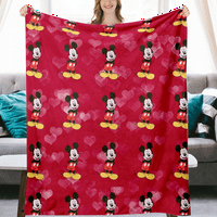 Autumber Cosy plišani pokrivač za bilo koju sezonu Četiri sezonska oprema Flannel animacija Mickey i