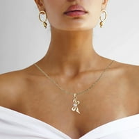 Ogrlice za žene za žene za žene Zlatne papirne ogrlice poklon ogrlice od poklona klavicle ogrlice za