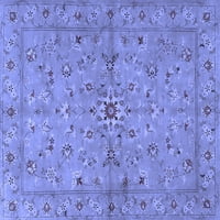 Ahgly Company Zatvoreni kvadrat Perzijski plavi Tradicionalni prostirke, 8 'kvadrat