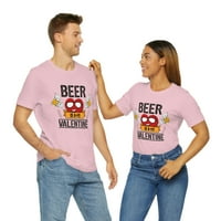 Muška piva je moja valentinska majica smiješna pića ljubav sarkastična majica