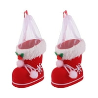 Božićne čarape Dekorativne privjeske bombone Boots Sock torbice za poklon bombone bombone