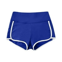Gubotare Hlače za žene Žene Bešavne push up Sport Yoga kratke hlače High Struine kratke hlače za plijen trčanje biciklizam jogging hlače, plavi XL