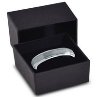 Šarmantni nakit Tungsten Vjenčani prsten za muškarce Žene Udobnost Fit korak Beveled Edge Brušena vijek trajanja Veličina 6.5