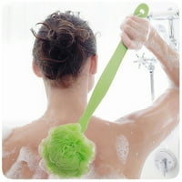Carmen dugačka ručka viseći mekani mrežični stražnji kaput za kupanje za kupanje s pilingom četkica, zelena