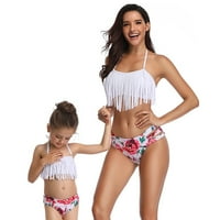 Žene Porodične mame i dete Štampani grudnjak bikini set kupa sa kupaćim kostimima Kupanje