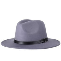 Fedora šešir čvrsti boje Podesivi britički stil jazz cap kostim pribor za ulicu