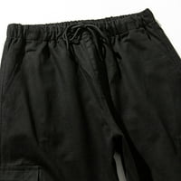 Duge pantalone za muškarce Muška modna klasična Twill Relapoženi fit radne nose borbene sigurnosne teretne hlače Black XXL, AC7086