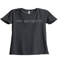 Cisterna niti Idk Google IT ženska opuštena kratka majica The Tee Carkoal Medium