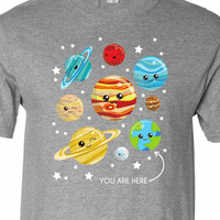 Inktastične slatke planete, kavaii planete, prostor, kosmos, majica zvijezde