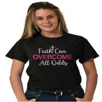 Rak dojke Ripbon Christian Faith Ženska grafička majica Tees Brisco Marke 3x