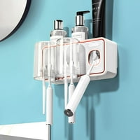 Držači četkica za zube za kupaonice, šalice nosača četkica za zube zid montiran sa raspršivačem zuba,