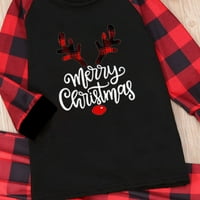 Viadha Christmas Baby Kids Dijete tiskane top + hlače Porodična podudaranja pidžama set