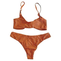 Žene kupaćih kostima Žene Multi color Solid Boja visoki struk Split kupaći kostimi Bikini kupaći kostimi