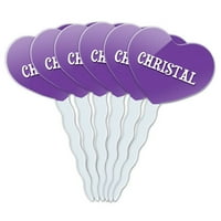 Christal Heart Love Cupcake tipovi - set od 6