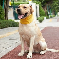 Warttown PET pletenje šal, pasa umirujuća pokrivala za jesen i zimsko toplo zalihe, štenad ogrlica za male srednje i velike pse, žute boje