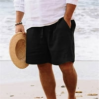 Muške lagane ljetne kratke hlače Plus veličina labavih fit pamučnih kratkih kratkih kratkih čašica za vježbanje