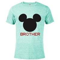 Disney Mickey Mouse Porodica - Majica s kratkim rukavima za odrasle - prilagođeni-celadon snijeg Heather