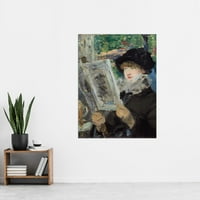 Manet Woman Reading Book Impresionist slika Extra Velika umjetnost Print Wall Mural Poster Premium XL