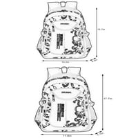 Monistarski ruksak ruksak Multi džepovi Daypack višenamjenski patentni zatvarač školske torbe protiv