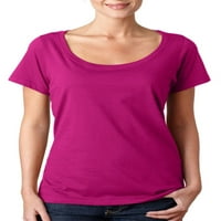 ANVIL ženska majica sa škap-izrezom - malina - X-mali